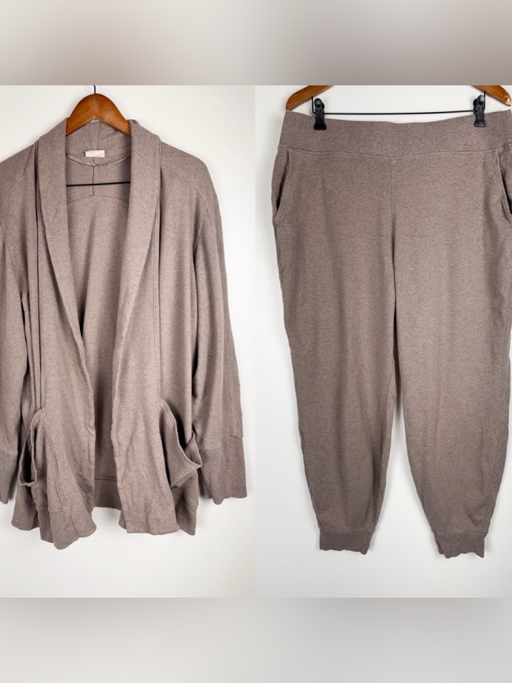 Pact Organic Cotton Lounge Set Blazer Cardigan Joggers XXL 2 Piece Set